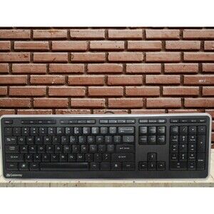 Gateway KB-0817 Wired PS/2 Keyboard Black Full Size Multimedia for Desktop PC